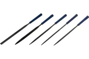 Набор надфилей КОБАЛЬТ №1 140х50х3 мм (круг, полукруг, треугольник, квадрат, плоский) фото 2