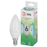 Лампа светодиодная ЭРА GREEN LINE, LED, ЛОН, Е14, GL, свеча, В35, 10W (1000lm) 4000K, 4K В35-10W-840, Е14, 38х125 фото 2